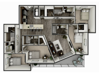 D4 Floor plan layout