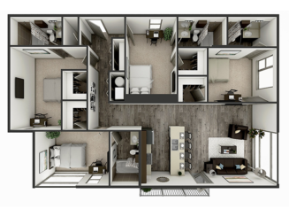 D3 Floor plan layout