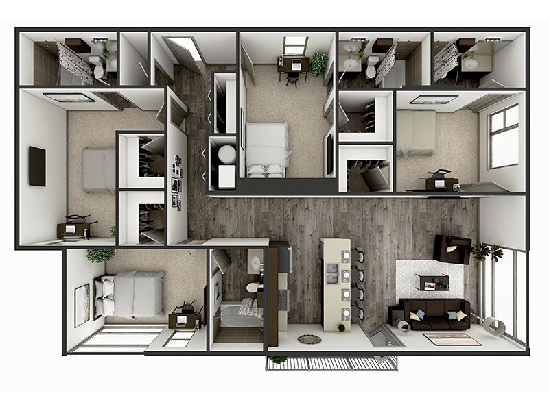 D3 Floor plan layout