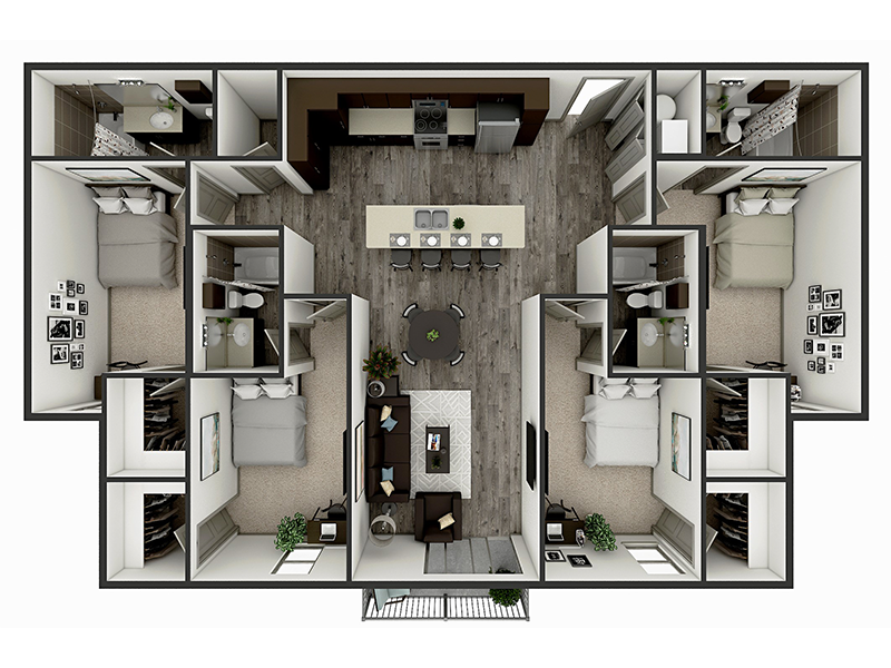 D2 Floor plan layout