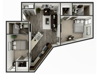 B3 Floor plan layout