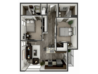 B2 Floor plan layout