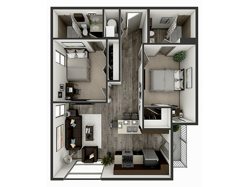 B2 Floor plan layout