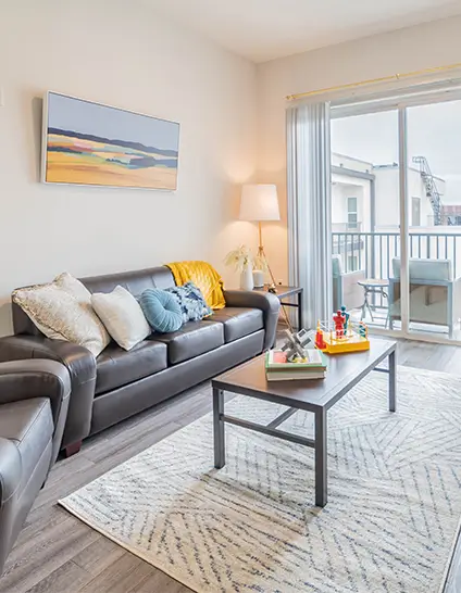 furnished apartment living space