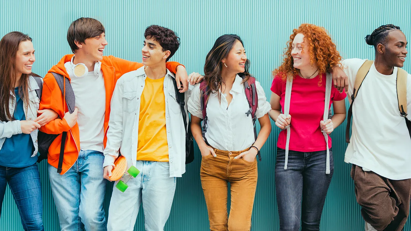 group of diverse young adults