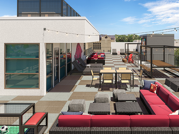 the academy at frisco renovations rooftop