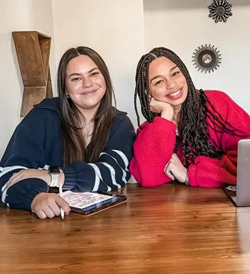 two young college students